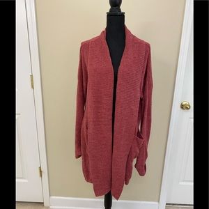 Barefoot Dreams NWOT cozy chic lite dusty rose long sleeve cardigan